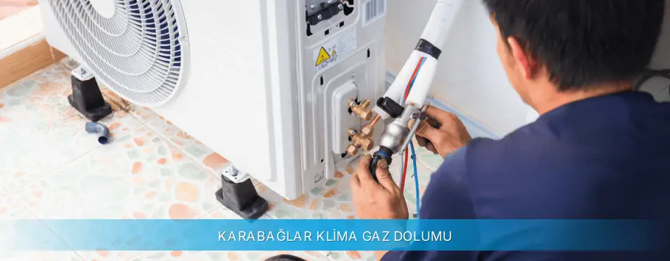 Karabağlar İlçemi Midea Klima Gaz Dolumu